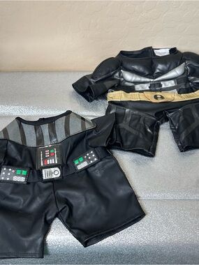 Build-A-Bear Batman & Star Wars Darth Vader costumes lot of 2 *see photos*